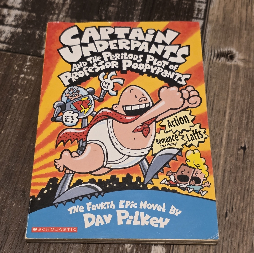 Scholastic Captain Underpants Comic with Vibrant Colors